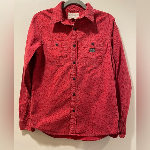 Polo Ralph Lauren Denim & Supply Red Floral Button Up Shirt - Picture 4 of 4